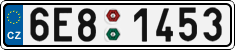 License plate of the Czech Republic, Cars (2001)