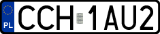License plates of Poland, Regular car plates