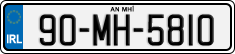 License plate of Ireland, Regular plates