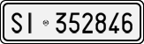 License plate of Italy, Cars (1927 year series)