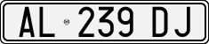 License plate of Italy, Cars (1994 year series)