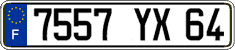 French license plate, FNI