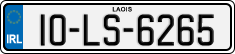 License plate of Ireland, Regular plates
