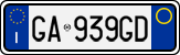 License plate of Italy, Cars (1994 year series)