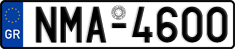 License plate of Greece, Cars