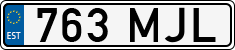 License plate of Estonia, Regular car plates