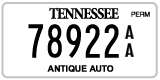 Tennessee, Antique (AA 12345)
