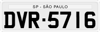 License plate of Brazil, Private owners (1990)