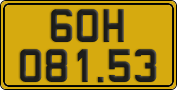 License plate of Vietnam, Commercial vehicles