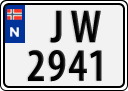 License plate of Norway, Trailers, motorcycles, special vehicles