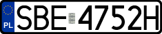 License plates of Poland, Regular car plates