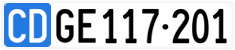 License plate of Switzerland, Diplomatic