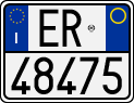 License plate of Italy, Motorcycles (1994 year series)
