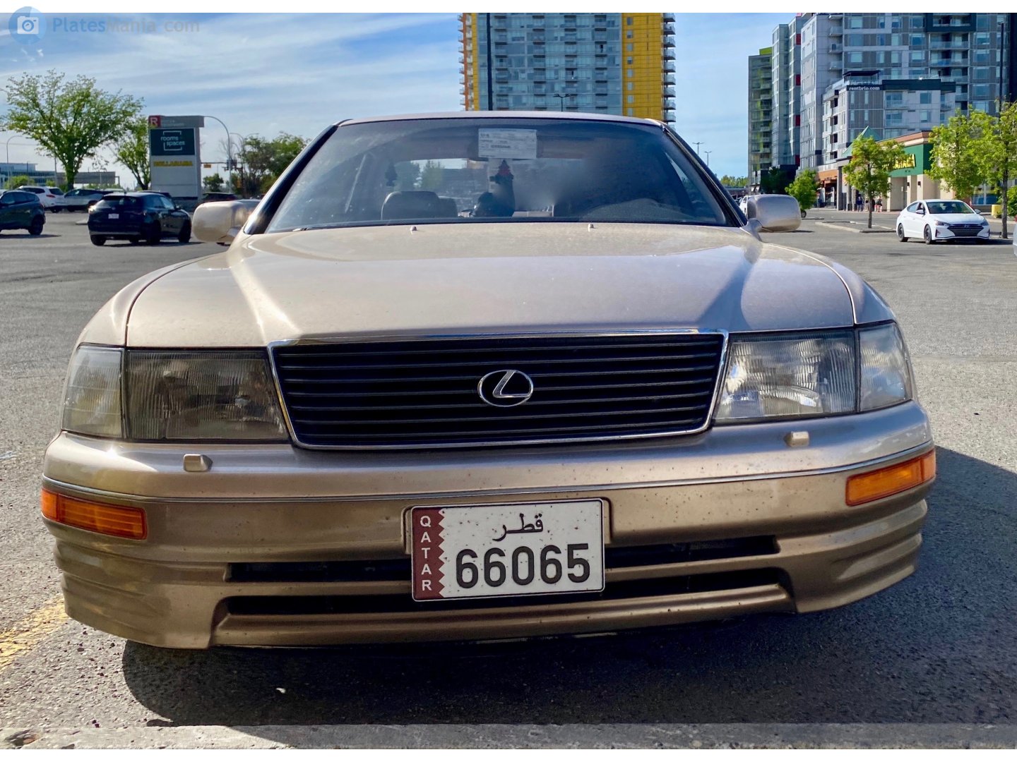 66065, License plate without vehicle 
