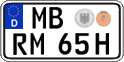 German license plate, Plates for oldtimers (type 