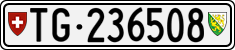 License plate of Switzerland, Cars