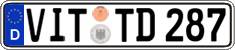 German license plate, Regular plates