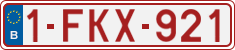 License plate of Belgium, Regular plates (2010)