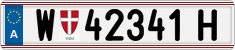 License plate of Austria, Regular plates