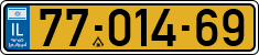 License plate of Israel, Regular plates