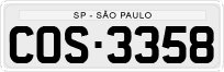 License plate of Brazil, Private owners (1990)