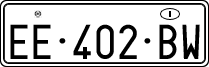 License plate of Italy, Temporary