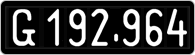 License plate of Austria, 1947 year system