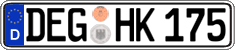 German license plate, Regular plates
