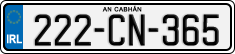 License plate of Ireland, Regular plates