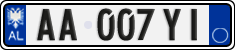 License plate of Albania, Cars (2011)