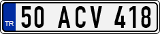 License plate of Turkey, Regular plates