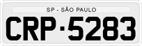 License plate of Brazil, Private owners (1990)