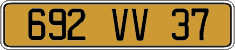 French license plate, FNI