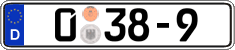German license plate, Diplomatic