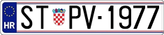 License plate of Croatia, Oldtimers
