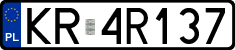 License plates of Poland, Regular car plates