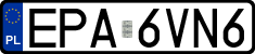 License plates of Poland, Regular car plates