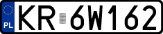 License plates of Poland, Regular car plates