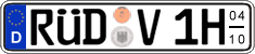German license plate, Seasonal plates (Oldtimers)