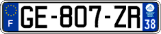 French license plate, SIV (ordinary)