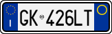 License plate of Italy, Cars (1994 year series)