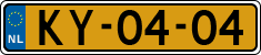 License plate of the Netherlands, Military