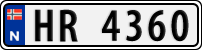 License plate of Norway, Trailers, motorcycles, special vehicles
