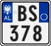 License plate of Albania, Motorcycles (2011)