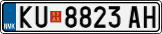 License plate of North Macedonia, Regular plates (2012)