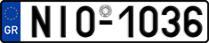 License plate of Greece, Cars