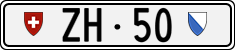 License plate of Switzerland, Cars