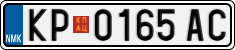 License plate of North Macedonia, Regular plates (2012)