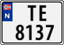 License plate of Norway, Trailers, motorcycles, special vehicles