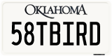 Oklahoma, Vanity Plates
